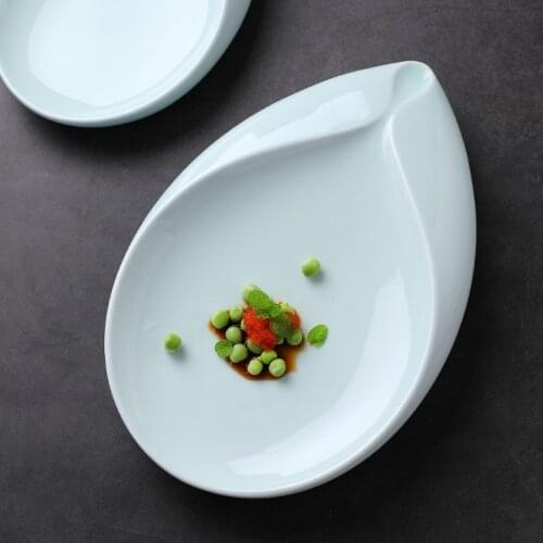 Creative Dishes Dinner Plates Ceramic Kitchen Pasta Dessert Bone China White Plates Restaurant Nordic Assiette Tableware DF50ZC