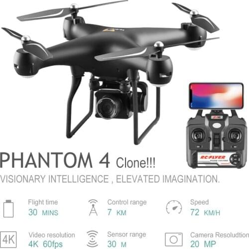 RC Helicopters Drone 4K S32T Rotating Camera Quadcopter HD Aerial Photography Air Pressure Hover Flight 25 Minutes