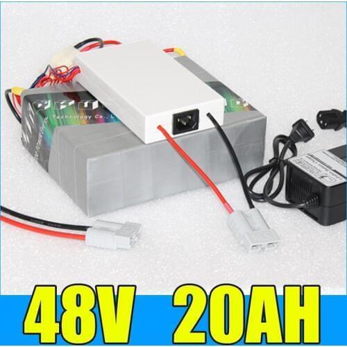 48v 20ah lithium battery Pack , 54.6V 1000W electric bike electric scooter battery , Free BMS Charger Shipping