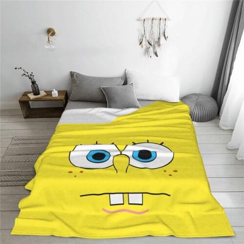 Soft warm flannel Sponge Baby blanket Comic anime blankets for airplane travel Bedspread Wrap
