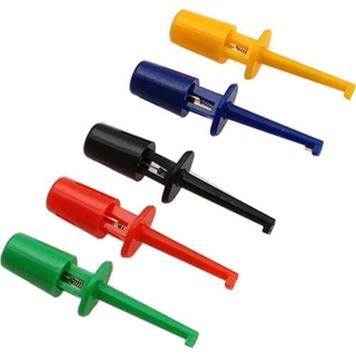 50PCS Multimeter Kit Wire Test Slot Hook Clip SMT / SMD Test Probe IC Test D20 Round Welding Cable Clamp
