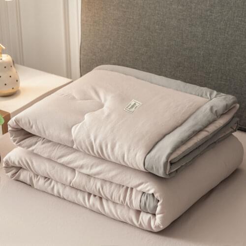 Nordic Summer Thin Natural Comfortable Sleeping Cool Quilt Super Soft Feather Cotton Stuffel Breathable Air Condition Quilts