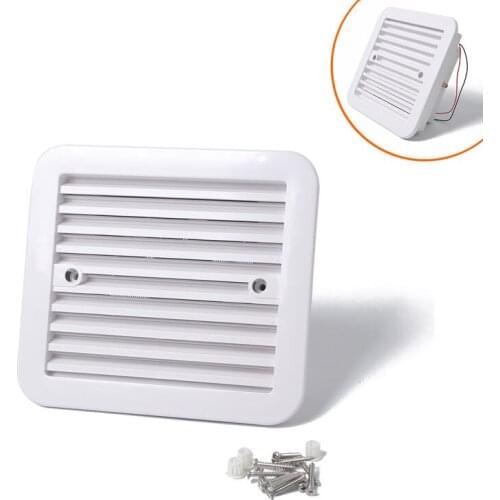 New 12v White Air Vent With Fan Rv Trailer Caravan Side Air Ventilation