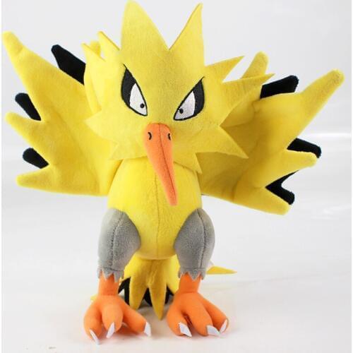 25cm Zapdos Peluche Japanese Cartoon Plush Toys Great Gifts For Children