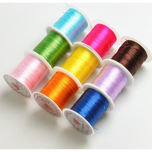 10M/Roll DIY Beading Wire Stretch Cord Elastic Lines 0.6mm Transparent Round Elastic Crystal Thread Jewelry Making Beading