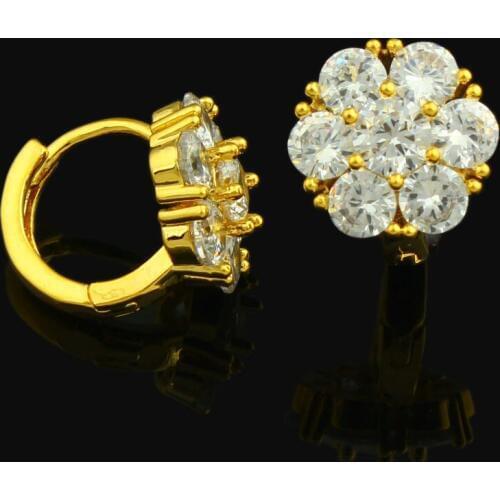 Luxury Earrings for Women Girls Gold Color Earrings Rhinestone Jewelry Middle east/Arabic/Ethiopia/African/Kenya/India item