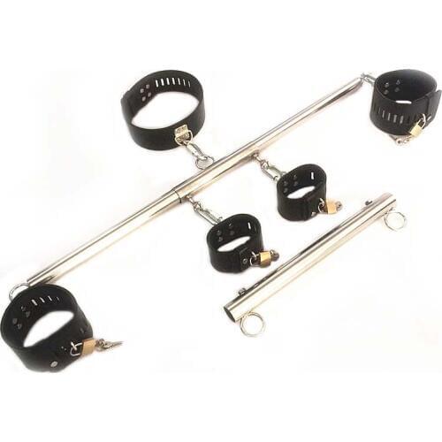 Sex shop Removable hand and neck fixed cuffed handcuffs adult sex Sexy erotic Unisex binding BDSM Slave Cosplay sex Furniture