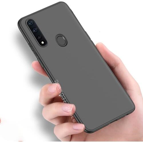 For ZTE Blade A7 2020 Caes With Fingerpint Hole Slim Soft Silicone Matte Cover For ZTE Blade A7 2020