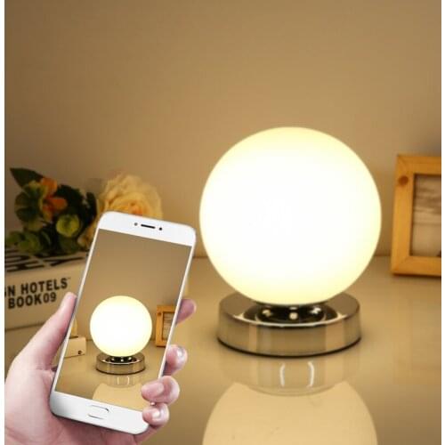 Modern table lighting with plug opal glass Desk lamp for livingroom Reading light modern table lamps bedroom lamps globe glass