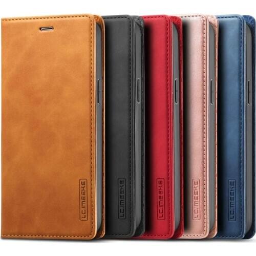 Super Soft Microfiber Inner Flip Leather Case For iPhone 12 Pro Max Mini 11 Pro Max XR XS X 7 8 6 6s Plus Magnetic Close Wallet