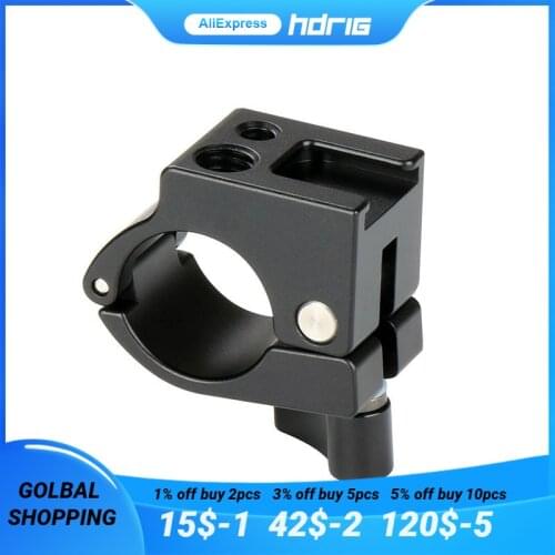 22mm-25mm Monitor Tube Clamp Bracket Universal Zhiyun Yunhe 2 Feiyu Accessories For DJI With Microphone Hot Shoe Mouth Gimba