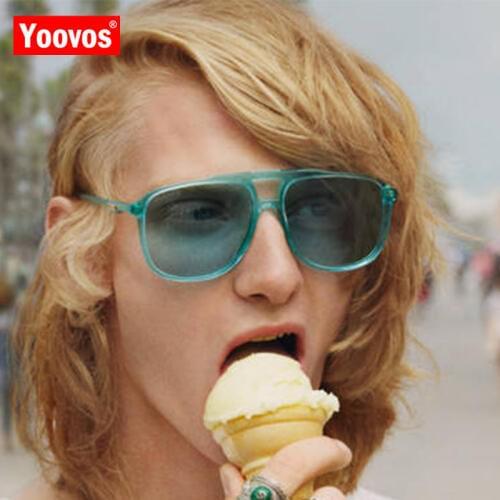 Yoovos 2021 Vintage Candy Colors Sunglasses Women Large Frame Classic Plastic Eyeglasses Shopping Lunette De Soleil Femme