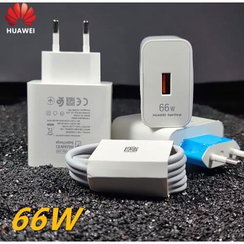 66W charger Huawei Supercharge EU Fast charger adapter USB 6A Type C cable For Huawei Mate 40 Pro mate30 40 p40 pro nova8 se P30