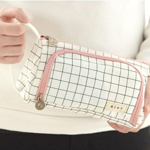 1Pc Large Capacity Pencil Case Kawaii Pencilcase School Case Function Bag Stationery Pencils Multi Pen Pouch Box Supplies P A4G2