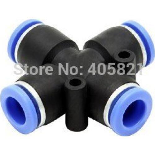 10mm Cross Union PZA-10 pipe pneumatic parts