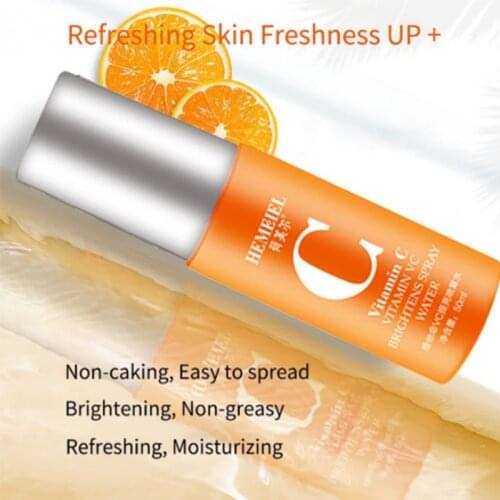 100% Pure Vitamin C Brightening Facial Spray Moisturizing Face Serum Shrink Pores Oil Control Face Whitening Skin Care