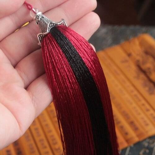 15cm Multicolor Long Silk Tassel Brush Cords with Metal Caps for Earrings Charms Pendant Tassel Fit DIY Jewelry Making Material