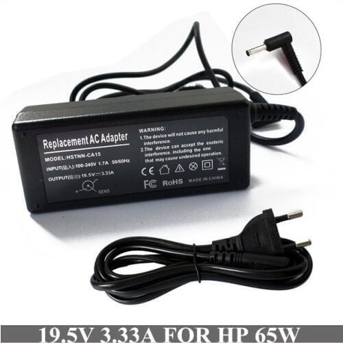 19.5V 3.33A 65W AC Adapter Laptop Charger Carregador Portatil For Notebook HP Probook 440 HP Envy M6-K015DX m6-k010dx 14-f000