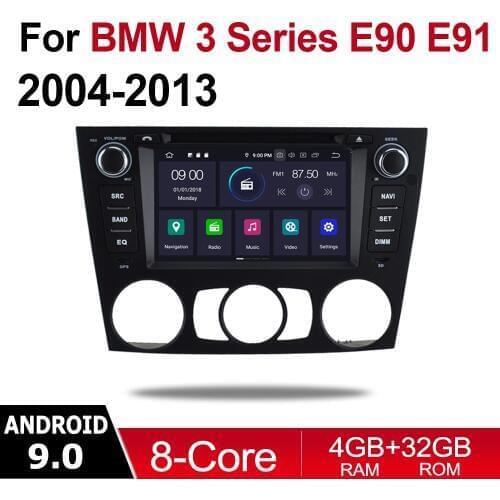 4GB android 9.0 car dvd player For BMW 3 Series E90 E91 E92 E93 2004~2013 Multimedia GPS Navigation Map Autoradio WiFI Bluetooth