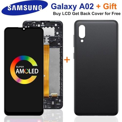 6.5'' For Samsung Galaxy A02 SM-A022 A022m LCD with frame Display Touch Screen Digitizer A022FN/DS A022G For samsung A022 lcd