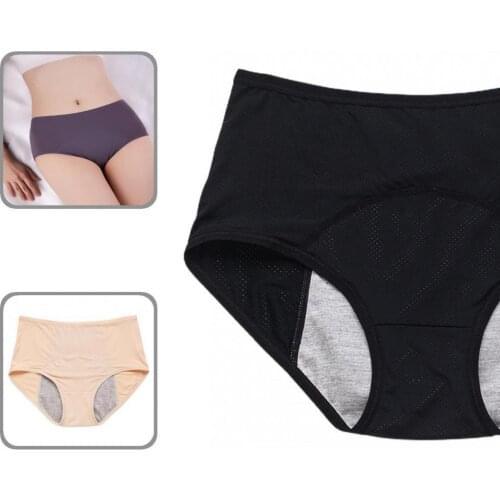 Menstruation Briefs Plus Size Extra Protection Skin-Touch High Elastic Menstrual Underwear