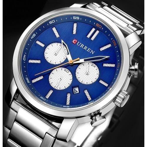 CURREN Watches Men Luxury Brand Business Casual Quartz Wristwatch Male Waterproof Chronograph Analog Clock Relogio Masculino