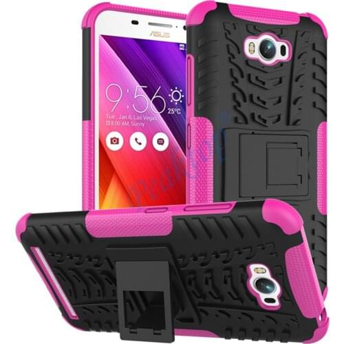 For Cover Asus Zenfone Max Case Anti-knock Heavy Duty Armor Stand Cover Silicone Phone Bumper Case for Asus Zenfone Max ZC550KL