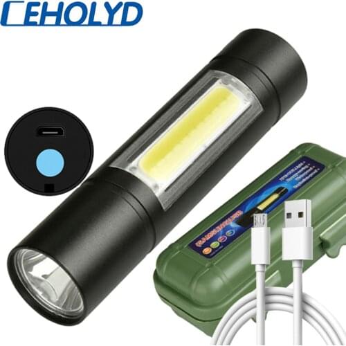 XP-G Q5 Built In Battery Penlight zoom Led Flashlight Torch Lamp Waterproof Shock Resistant,hard Light Bulbs