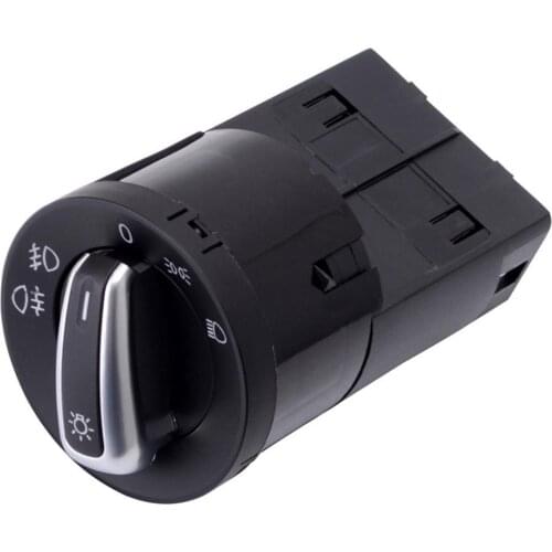Chrome Headlight Control Switch For Vw Volkswagen Transporter T5 2003-2009 3BD941531