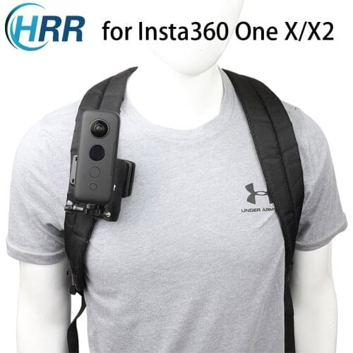 HRR 3in1 Clamp Mount Backpack Strap Clip Holder For Insta360 One X/X2/R SONY Action Camera Accessories