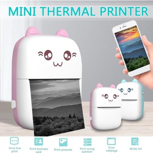 Pocket Photo Bluetooth Thermal Printer Mini Protable Mobile Notes Printer 58mm 2inch A6 Peripage Photo Printer for Android Phone