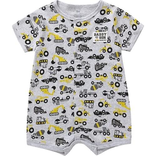 Summer Cute Baby Boys Rompers 18 Colors Toddler Girl One-piece Cotton Quality Outfit Childrens Clothes