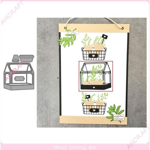 Potted plants Basin Metal Cutting Dies for DIY Scrapbooking Photo Album Decorative Embossing PaperCard Crafts Die 2021