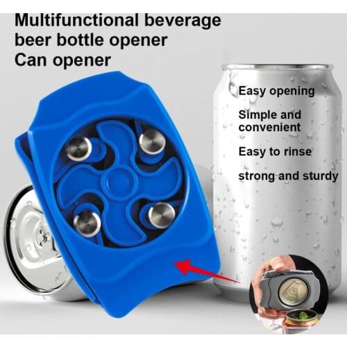 Multifunctional Can Opener Kitchen Bar Tool Opener Go Swing Drink Opener Topless Manual Can Opener Bottle Openers Beer Opener