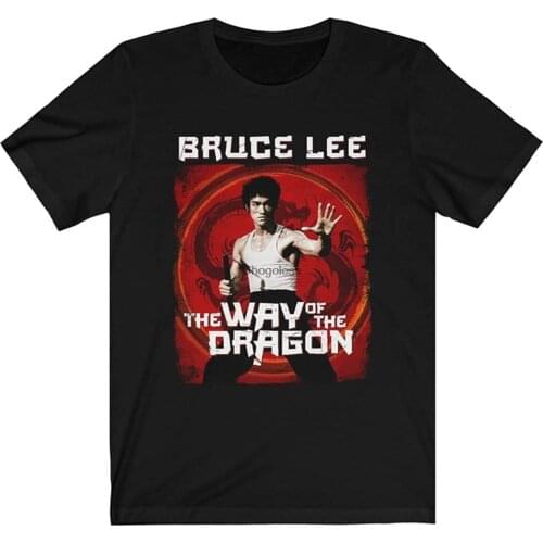 Mod.15 Bruce Lee The Way of The Dragon Jeet Kune Do Be Water Martial Arts Kung-Fu Chuck Norris Karate T-Shirt