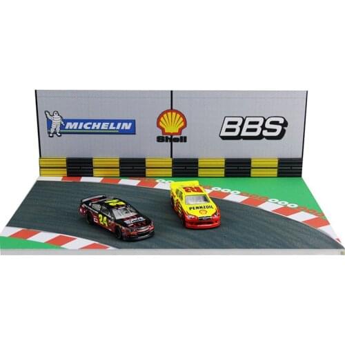 1/64 car model scene / racing track model scene model car decoration