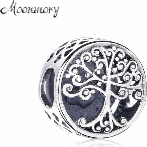 Moonmory 2020 Autumn Original Family Roots Charm 925 Sterling Silver Tree Of Life Beads For Women Bracelet Jewelry Making