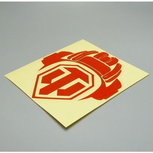 XGS DECAL Car vinyl cut decal 12cm*14.2cm world of Tanks helmet decorated high quality waterproof outdoor sticker