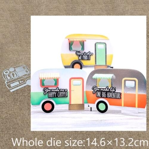 New Design Craft Metal stencil mold Cutting Die Shop bus decoration scrapbook die cuts Album Paper Card Craft Embossing