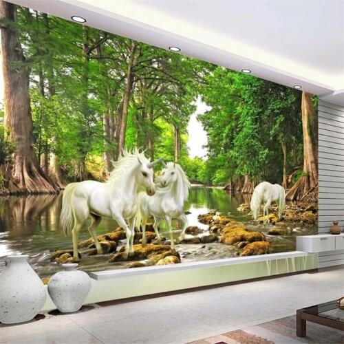 Custom wallpaper 3D solid mural realistic landscape painting oil painting fairyland stereo papier peint TV background wall paper