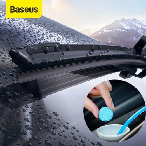 Baseus 12PCS Car Windshield Glass Solid Cleaner Solid Wiper Washer Auto Window Cleaning Fine Seminoma Wiper Car Accessories