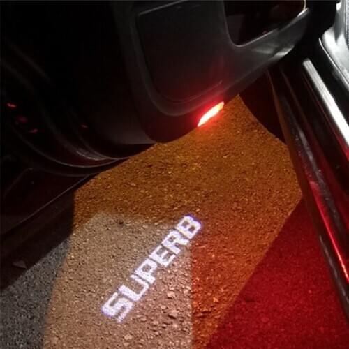 Car Door Welcome Light Logo Projector Ghost Shadow Light For Superb LED door step courtesy laser projector light 2009-UP