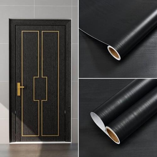 Thickened Door Stickers Self Adhesive Film Wallpaper Furniture Renovation Stickers Wardrobe Cupboard Desktop Waterproof Sticker