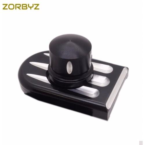 ZORBYZ Black Edge Cut Aluminum Seat Bolt Tab Screw Mount Cover Kit For Harley Sportster 883 1200