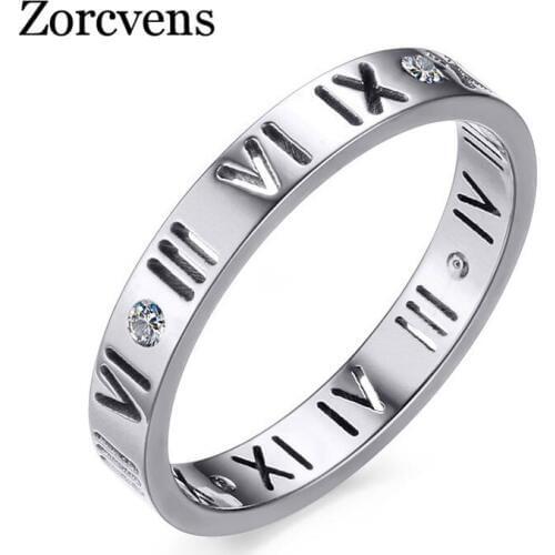 Кольца с фианитами для женщин ZORCVENS China At AliExpress