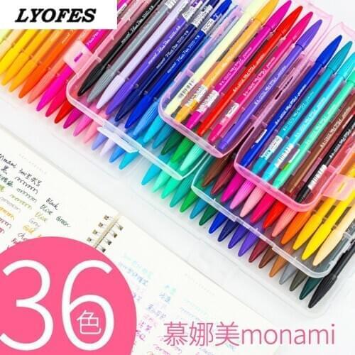 12/24/36/48 Monami Plus Pen 3000 Color Gel Pen Fiber Tip Korean Stationery Art Markers Diary DIY Supplies Gift Writing Drawing