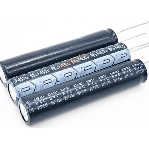 2pcs/lot 400V 68UF 10*50 20% RADIAL aluminum electrolytic capacitor 68000NF 20