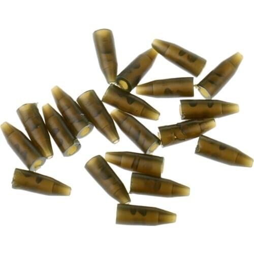 20pcs Small Rubber Tip European Accessories Rubber Terminal Tackle Silicone Rubber Tip Fishing Tools