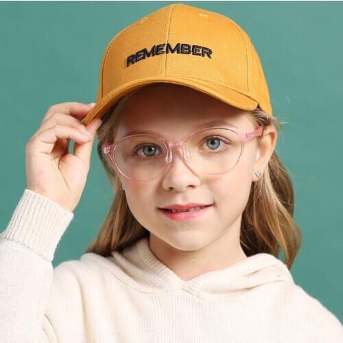 2020 Youth Computer Reading Glasses Anti-blue Light Kids Glasses TR90 Bendable Silicone Eyeglasses Optic Prescription Glasses