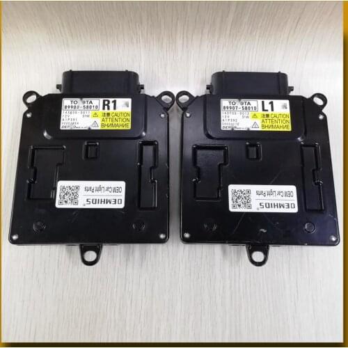 89907-58010 L1 Used 1piece OEMHIDS for 30 series Vellfire Alphard GM18 ANH30 AGH30 OEM LED Headlight control unit 89908-58010 R1